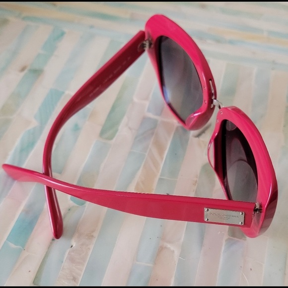 Dolce & Gabbana Red Cat Eye Sunglasses - Picture 4 of 8